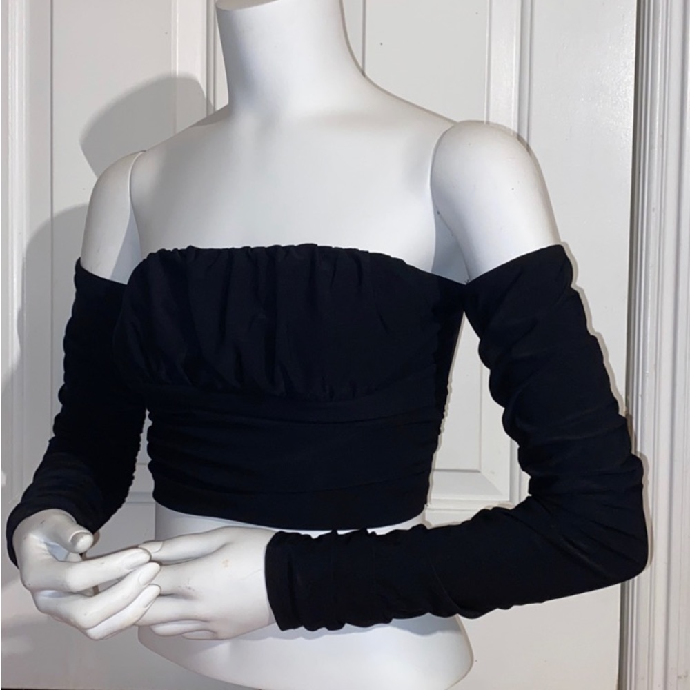 Better Be Ruched Mid Crop Top